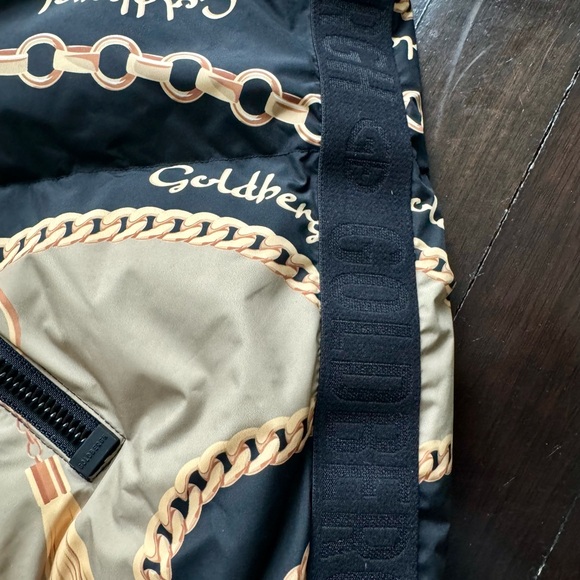 Goldbergh Black and Tan Chain Puffer Ski Jacket - Picture 12 of 16